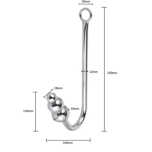Collar Hook Anal Elegant and with Beaded Cuffs 5334 0528